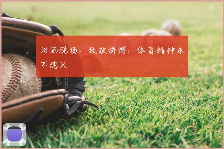 泪洒现场,致敬拼搏,体育精神永不熄灭