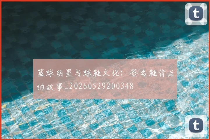 篮球明星与球鞋文化：签名鞋背后的故事_20260529200348